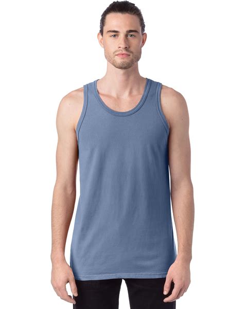 Hanes Tank Unisex Garment Dyed Cotton Sleeveless Tee Classic Perfect