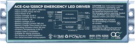 Ace Leds 4 Watt Constant Power Emergency Led Drivers