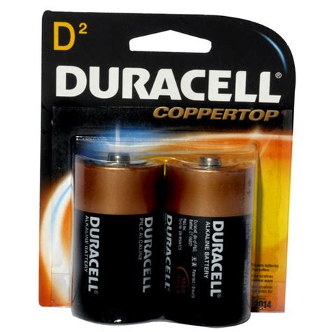 Batteries D 2 Duracell Size Coppertop Pack 2