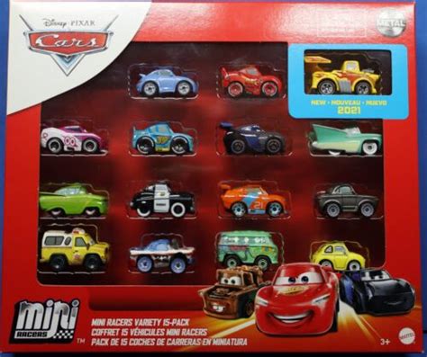 Disney Pixar Cars 2021 Mini Racers Variety 15 Pack Hot Rod Mater