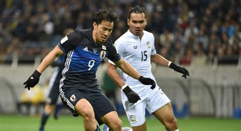 Okazaki fires his 50th goal for Japan in 4-0 Thai rout