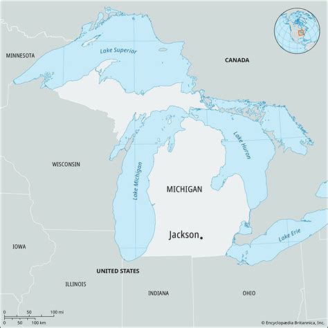 Jackson Michigan Map History And Facts Britannica