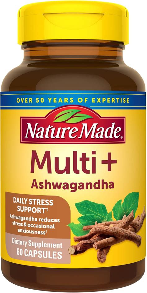 Nature Made Ashwagandha Capsules 125mg For Stress Support