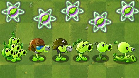 All Pea Green Plants Max Level Power Up Vs Big Wave Beach Final Boss