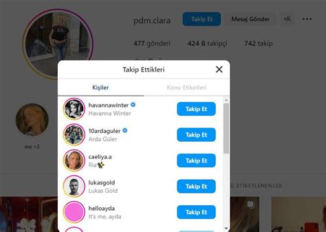 Fenomen Clara Arda G Ler I Instagram Dan Takip Etti