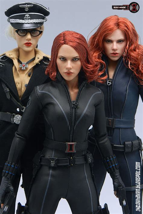 Toyhaven Hot Toys 16 Scale Female Action Figures Group Shots With Scarlett Johansson X 3