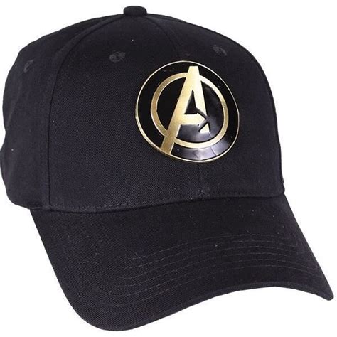 Casquette Marvel Logo Avenger métal noir Taille unique