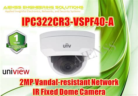 IPC322CR3 VSPF40 A 2MP 2MP Vandal Resistant Network IR Fixed Dome