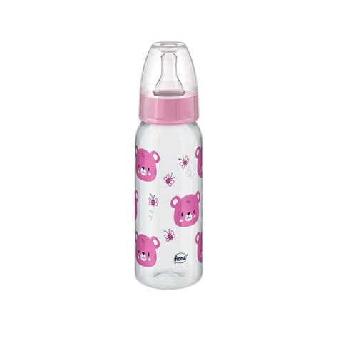 Mamadeira Desenho Rosa - Mamadeira Fiona Desenhos Silicone Rosa 240ml - Fiona - Fitarvida ...