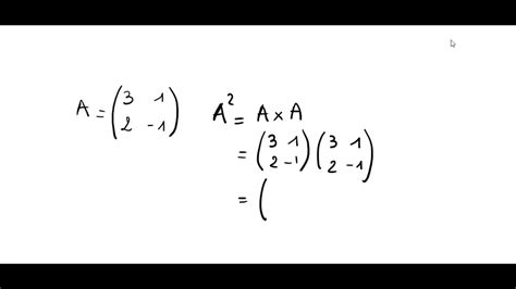 Matrices 7 Puissances D Une Matrice YouTube