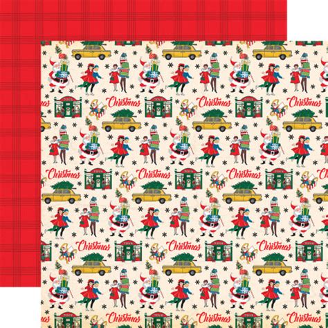 Seasons Greetings Christmas In The City 12x12 Patterned Paper Echo