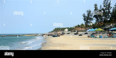 The Beautiful An Bang Beach Cua Dai Beach In Hoi An Vietnam Stock