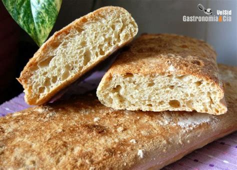 Receta de Pan de chapata Gastronomía Cía