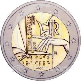 2 Euro Commemorative Coin Italy 2009 Louis Braille Romacoins