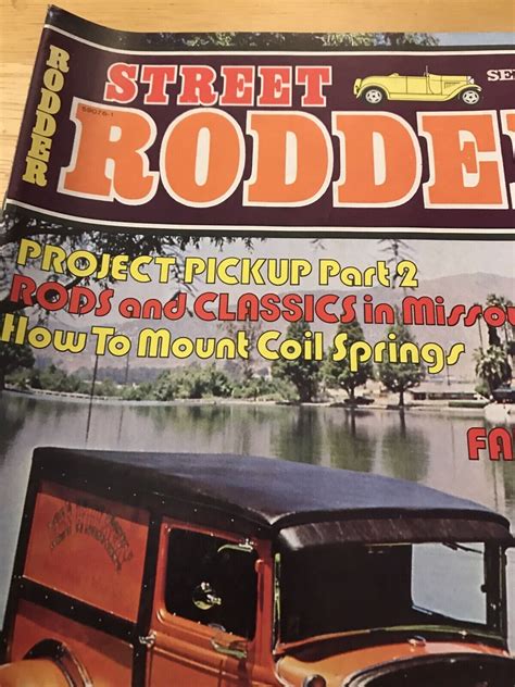 Street Rodder Magazine September 1974 Many Great Articles And Photos EBay