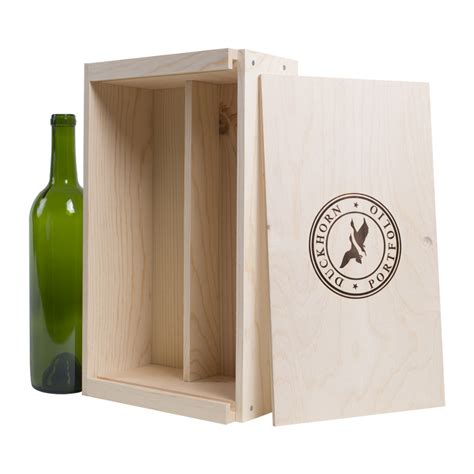 2 Bottle Wood Wine Box Wine N Gear