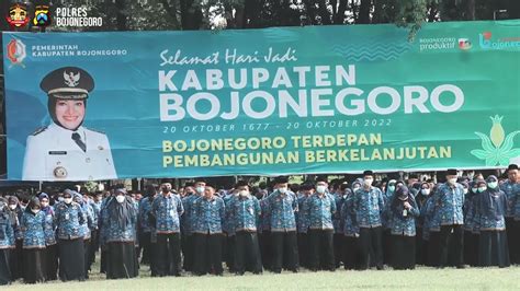 Upacara Peringatan Hari Jadi Kabupaten Bojonegoro Ke 345 Youtube