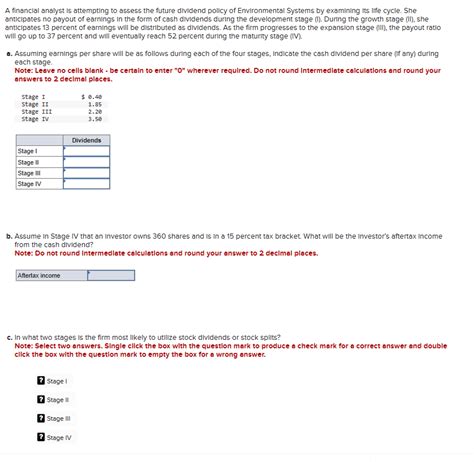 Solved A Financlal Analyst Is Attempting To Assess The Chegg