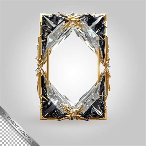 premium psd  framed picture   diamond   diamond frame