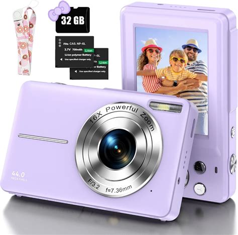 Digitalkamera Mit 32G Micro SD Karte 1080P Kinderkamera 44MP HD