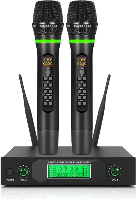 Xtuga J Wireless Microphone System Dual Wireless Handheld Microphone