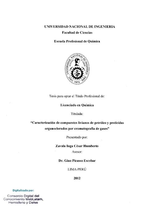 Pdf Tesis Para Optar El T Tulo Profesional Decybertesis Uni Edu Pe