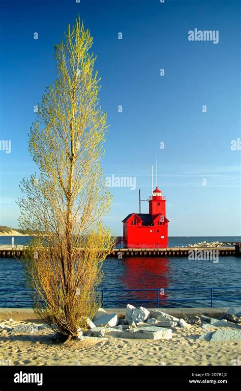 Holland Harbor Lighthouse - Holland, Michigan Stock Photo - Alamy