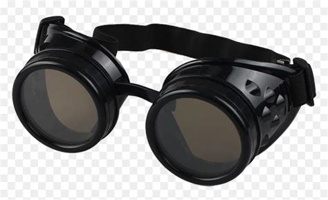 Vintage Steampunk Protective Goggles Steampunk Goggles Black HD Png