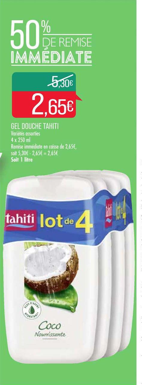 Offre Gel Douche Tahiti Chez Match