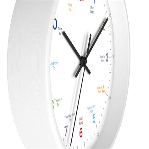 simple wall clock telling time clock time clock educational clock
