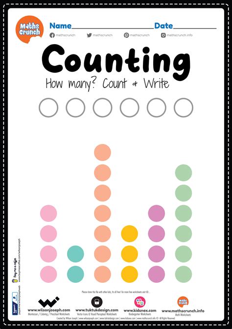 Number Counting Worksheet Free Printable Pdf For Kids