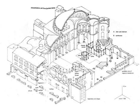 Hagia Sophia Architectural Presentation Drawing