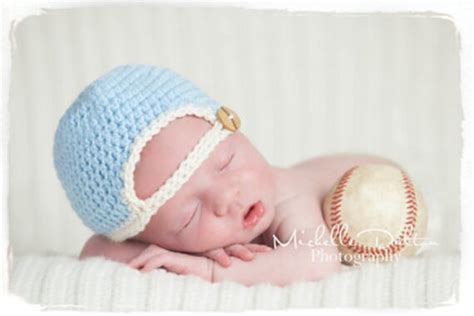 CROCHET PATTERN Baby Baseball Cap W/bill Newborn 0-3 M 3-6 | Etsy