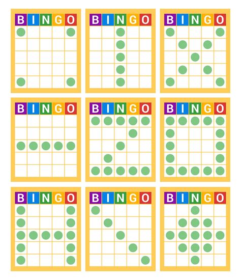 bingo pattern examples    printables printablee