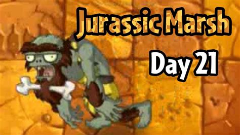 Plants Vs Zombies 2 Jurassic Marsh Day 21 Jurassic Bully Youtube