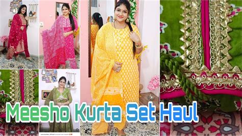 Meesho Party Wear Kurta Set And Saree Haul Very Affordable Price