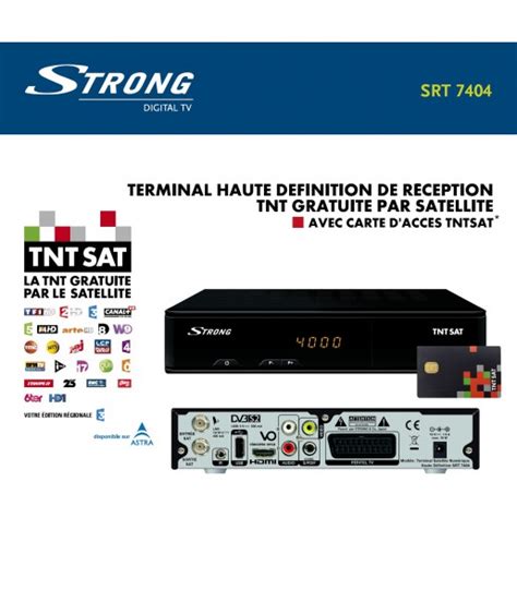 R Cepteur D Codeur Enregistreur Satellite Hd Strong Srt Carte