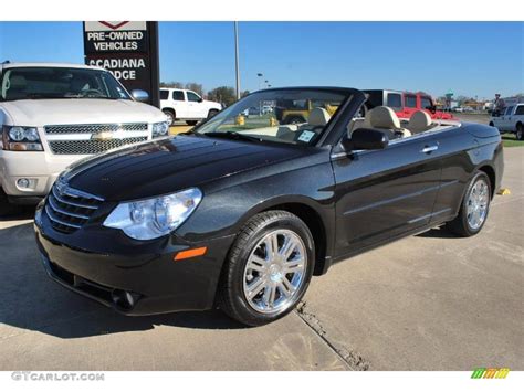 Brilliant Black Crystal Pearl 2008 Chrysler Sebring Limited Hardtop