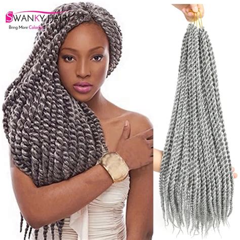 Fashion Gray Braiding Hair Kanekalon Jumbo Braid 22 Inch 2s Box Braids Crochet Braids Senegalese