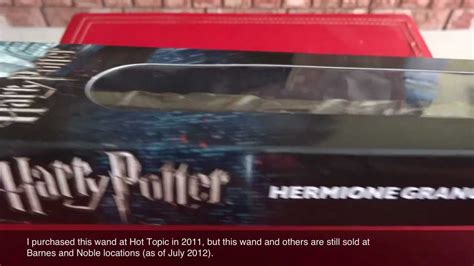 Noble Collection Hermione Granger S Wand Youtube