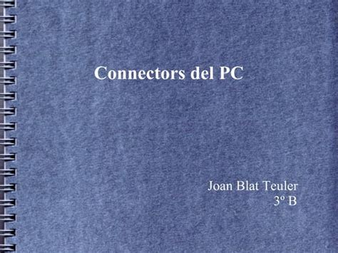 Conectors pc cristian sánchez | PPT 