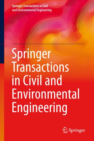 Springer Transactions in Civil and Environmental Engineering | SpringerLink