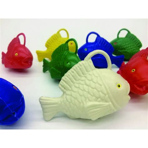 Kit 10 UN Peixe Peixinho Plástico Pescaria Festa Junina Areia Shopee