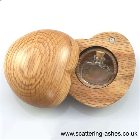 Wooden Heart Keepsake Scattering Ashes