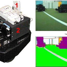 An AGILO soccer robot (a) and an image captured by the robot and the... | Download Scientific ...