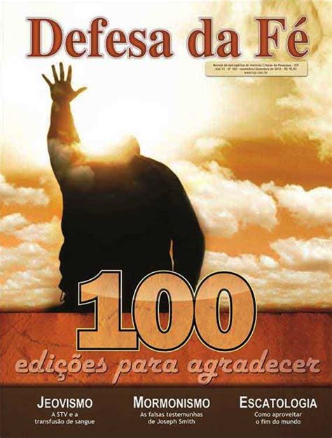 Revista Defesa Da F Edi O Digital Instituto Crist O De