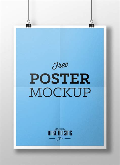 Free Poster Mockup Psd Psd Vector Uidownload