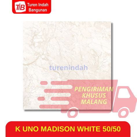 Jual TIB KERAMIK UNO MADISON WHITE 50X50 KERAMIK 50X50 KERAMIK