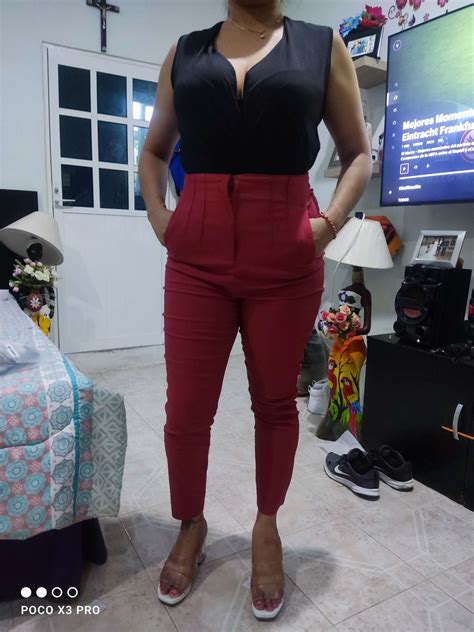 High Waist Cropped Work Pants