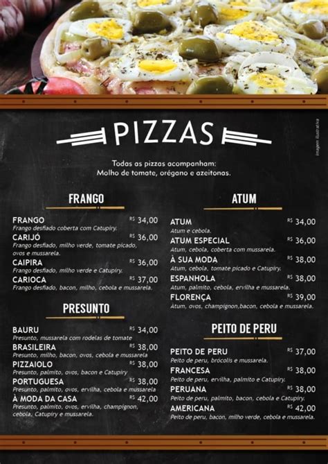 Cardápio de Pizza 27 Ideias Criativas e Como Fazer o Seu